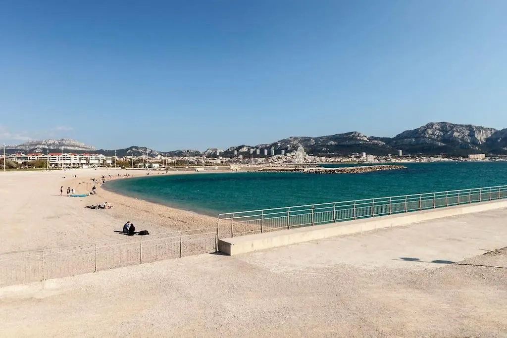 Residence Bord De Mer-Terasse-Plage Prado David Марсель Апартаменты